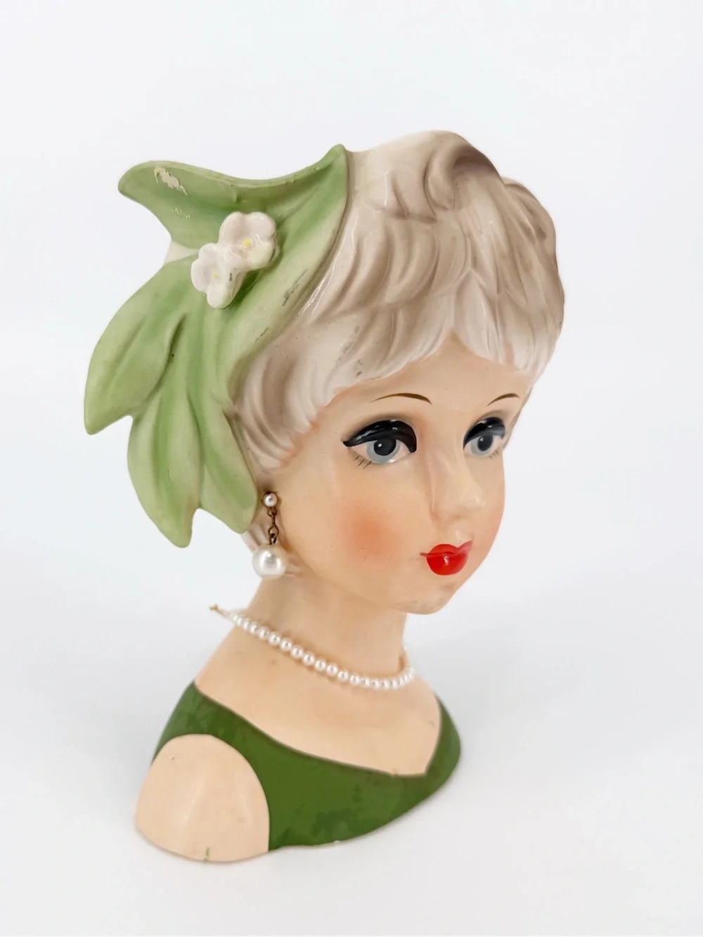 1950 LADY HEAD VASE by RELPO, JAPAN
